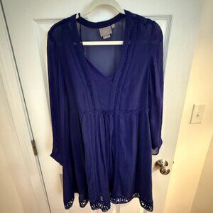 Anthropologie Vanessa Virginia Blue Dress, Size 6